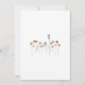 Kleurrijke Wilde Bloemen Wilde en Ondervolle Verja Kaart (Achterkant)