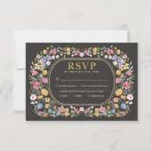 Kleurrijke wilde-bloementuin-Kaart Kaart (Voorkant)