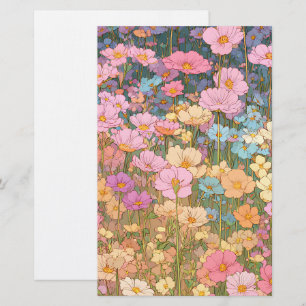 Kleurrijke Wilde Bloemenweiden 3 Briefpapier