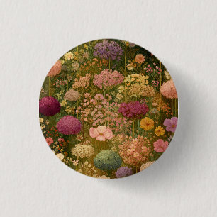 Kleurrijke Wilde Bloemenweiden 3 Ronde Button 3,2 Cm