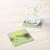 Kleurrijke wilde dieren, aangepaste vorm van Onder Kartonnen Onderzetters (Insitu)