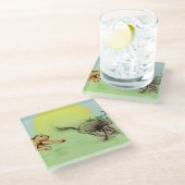 Kleurrijke wilde dieren, fijn Onderzetter (Schuin)