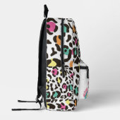 Kleurrijke wilde dieren & tropische bladeren bedrukte rugzak (Links)
