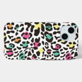 Kleurrijke wilde dieren & tropische bladeren Case-Mate iPhone case (Achterkant (horizontaal))