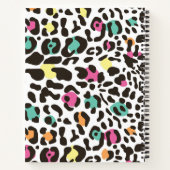 Kleurrijke wilde dieren & tropische bladeren notitieboek (Achterkant)