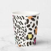 Kleurrijke wilde dieren & tropische bladeren papieren bekers (Rechts)