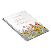 Kleurrijke Wilde Flowers Land - Gepersonaliseerde  Notitieboek (Rechterzijde)