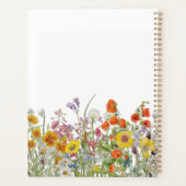 Kleurrijke Wilde Flowers Land - Gepersonaliseerde Planner (Achterkant)