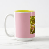 kleurrijke wilde inktbessen Ink Bloom Tweekleurige Koffiemok (Links)