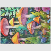 Kleurrijke wilde paddestoelenWeefsel Papier (Voorkant)