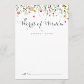 Kleurrijke Wilde Trouw Woorden van Wijsheid Advieskaart (Voorkant)