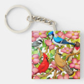 Kleurrijke wilde vogels in de Sleutelhanger van Do (Voorkant)