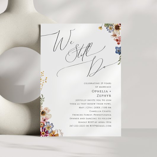 Kleurrijke wilderbloem weide we nog steeds vow ren kaart