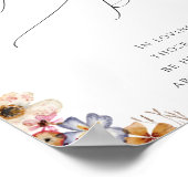 Kleurrijke Wildernis Tuin Deze Kaars Brandt Bord Poster (Hoek)