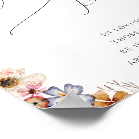 Kleurrijke Wildernis Tuin Deze Kaars Brandt Bord Poster (Hoek)