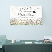 Kleurrijke Wildflower Afstuderen Banner (Beurs)