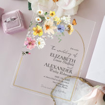 Kleurrijke Wildflower Arch Gold Lijst | Boho Bruil