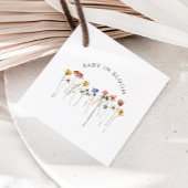 Kleurrijke Wildflower Baby in Bloom Baby shower Bedankjes Labels