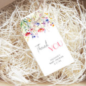 Kleurrijke Wildflower Baby in Bloom Baby shower Cadeaulabel