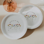 Kleurrijke Wildflower Baby in Bloom Baby shower Papieren Bordje<br><div class="desc">Deze kleurrijke wildflower baby in bloom baby shower papier borden zijn perfect voor uw eenvoudige, grillige boho regenboog zomer baby shower. De felle, betoverde roze, gele, oranje en goudkleurige bloemstukken geven dit product het gevoel van een minimalistische, elegante hippie-lentetuin. Het moderne ontwerp is kunstzinnig en delicaat, het portretteren van een...</div>