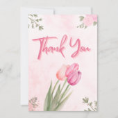 Kleurrijke Wildflower Baby shower Dank u kaart (Voorkant)