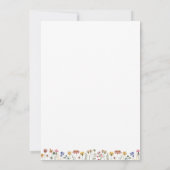 Kleurrijke Wildflower Baby Word Scramble Kaart (Achterkant)