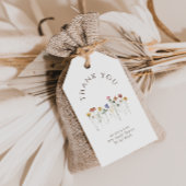 Kleurrijke Wildflower Bedankt Verjaardagsfeest Cadeaulabel