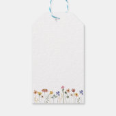 Kleurrijke Wildflower Bedankt Verjaardagsfeest Cadeaulabel (Achterkant)
