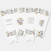 Kleurrijke Wildflower Bloemen Waterverf Bruiloft Bedankdoosjes (Ongevouwen)