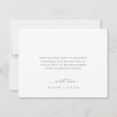 Kleurrijke Wildflower Bloemen Zomer Lente Huwelijk Bedankkaart (Achterkant)