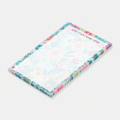 Kleurrijke Wildflower Blossom Kantoor Briefpapier Post-it® Notes (Schuin)