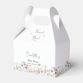 Kleurrijke Wildflower Boho Baby shower Bedankdoosjes