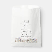 Kleurrijke Wildflower Boho Baby shower Bedankzakje (Voorkant)