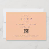 Kleurrijke Wildflower Boho Bruiloft QR Code Kaart (Achterkant)