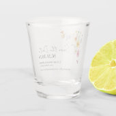 Kleurrijke Wildflower | Boho Bruiloft Shot Glas (Achterkant)