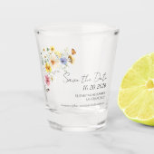 Kleurrijke Wildflower | Boho Bruiloft Shot Glas (Voorkant)