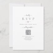 Kleurrijke Wildflower Boho QR Code Bruiloft Kaart (Achterkant)