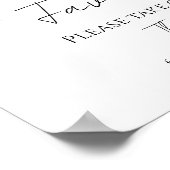 Kleurrijke Wildflower Boho Vrijgezellenfeest Favor Poster (Hoek)