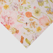 Kleurrijke Wildflower Botanical Tissuepapier (Detail)