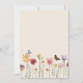 Kleurrijke Wildflower Bruidsmeisje voorstel Kaart (Achterkant)