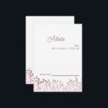 Kleurrijke Wildflower bruiloft advies Kaart<br><div class="desc">Dit is een mooie elegante wildflower bruiloft advies Kaart. Deze kleurrijke wildflower bruiloft advies kaart is perfect voor uw eenvoudige,  grillige boho regenboog zomer bruiloft. Het is perfect als trouwplaatskaarten,  visitekaartjes en meer. Klik op de knop aanpassen om het ontwerp te personaliseren.</div>