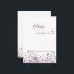 Kleurrijke Wildflower bruiloft advies Kaart<br><div class="desc">Dit is een mooie elegante wildflower bruiloft advies Kaart. Deze kleurrijke wildflower bruiloft advies kaart is perfect voor uw eenvoudige,  grillige boho regenboog zomer bruiloft. Het is perfect als trouwplaatskaarten,  visitekaartjes en meer. Klik op de knop aanpassen om het ontwerp te personaliseren.</div>