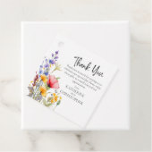 Kleurrijke Wildflower bruiloft dank u geschenk Bedankjes Labels (In situ)