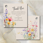 Kleurrijke Wildflower bruiloft dank u geschenk Bedankjes Labels