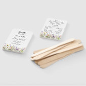 Kleurrijke Wildflower bruiloft programma fan Handwaaier (Niet-gemonteerd)