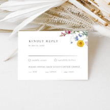 Kleurrijke  Wildflower bruiloft