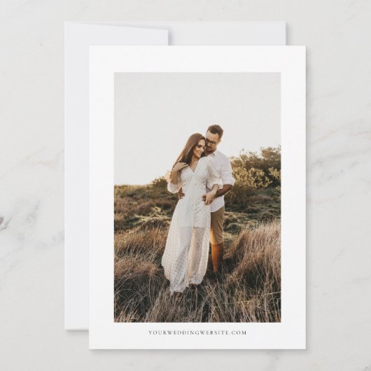 Kleurrijke Wildflower bruiloft Save The Date (Achterkant)