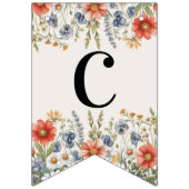 Kleurrijke Wildflower Bunting Flag Vlaggetjes (Eerste vlag)