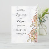 Kleurrijke Wildflower | De bruiloft Kaart (Staand voorkant)