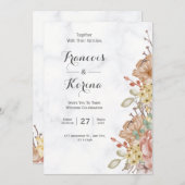 Kleurrijke Wildflower | De bruiloft Kaart (Voorkant / Achterkant)